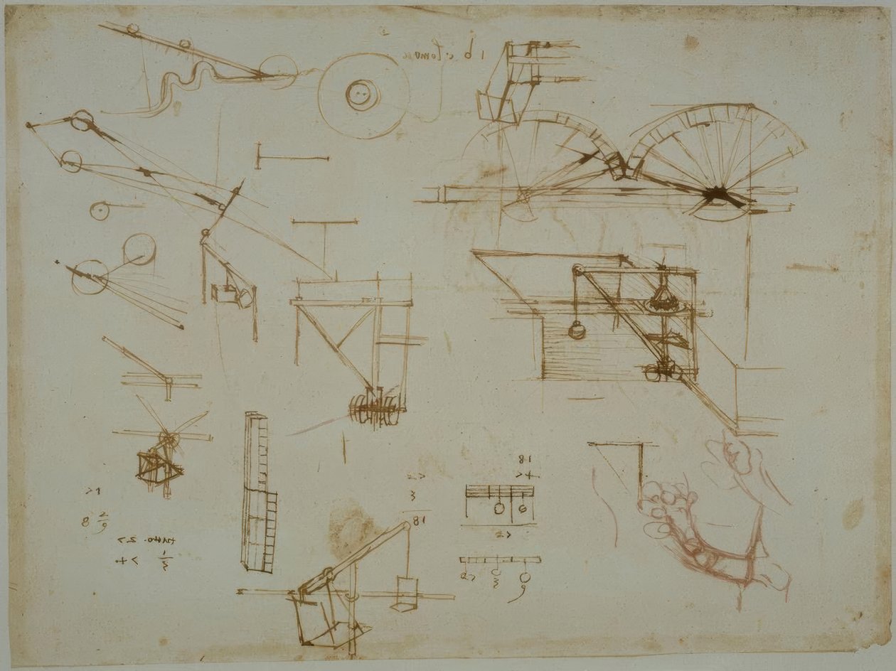 Études mécaniques - Leonardo da Vinci