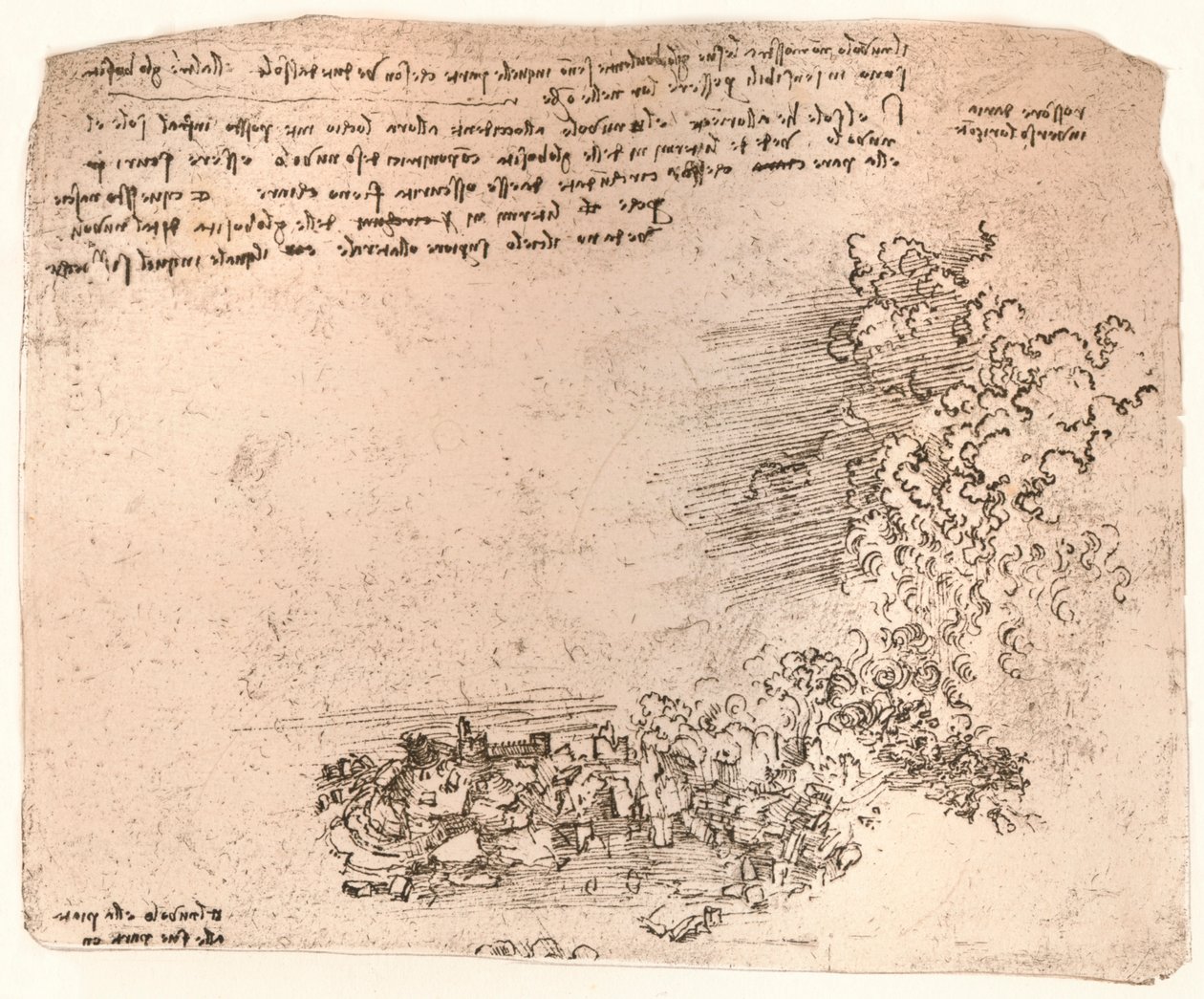 Représentation des phénomènes naturels, vers 1472-1519, 1883 - Leonardo da Vinci