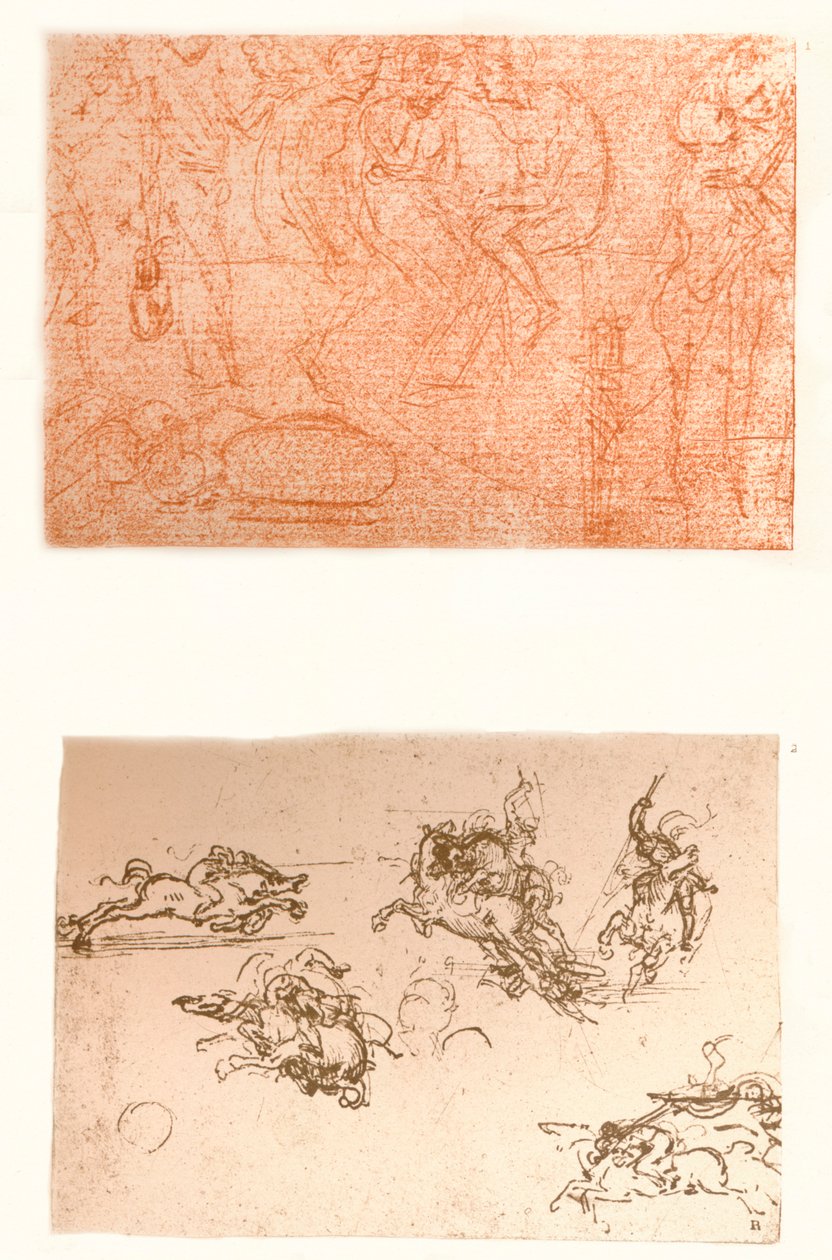 Deux dessins, vers 1472-1519, 1883 - Leonardo da Vinci