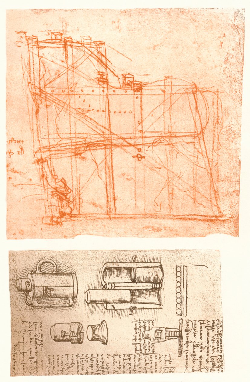 Deux dessins, vers 1472-1519, 1883 - Leonardo da Vinci