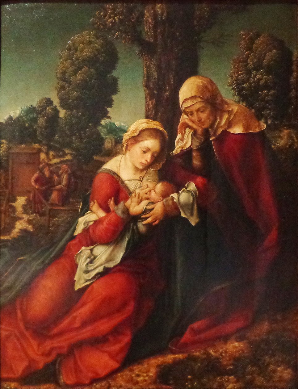 French : La Sainte Famille Holy Family - Leonhard Beck