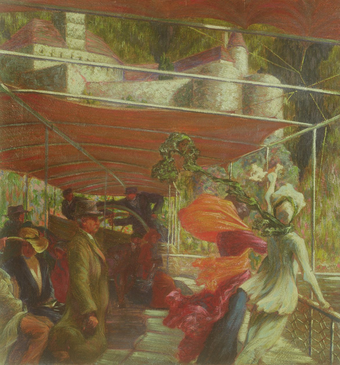 Sur le bateau de plaisance - Leopold Blauensteiner