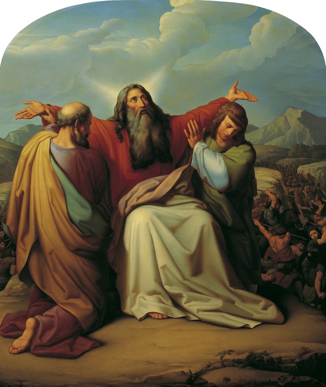 Moïse priant pour la victoire - Leopold Kupelwieser