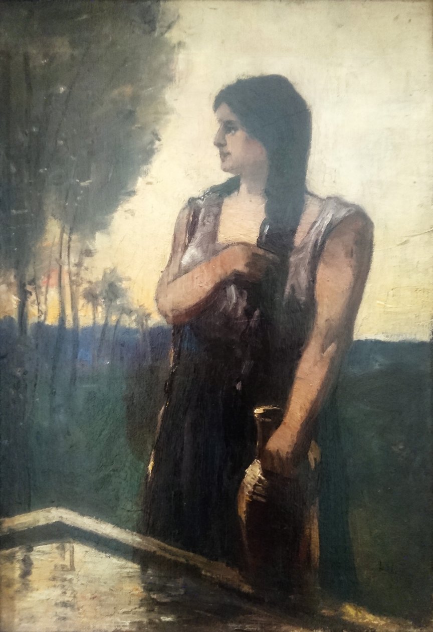 Rebecca au puits - Lesser Ury