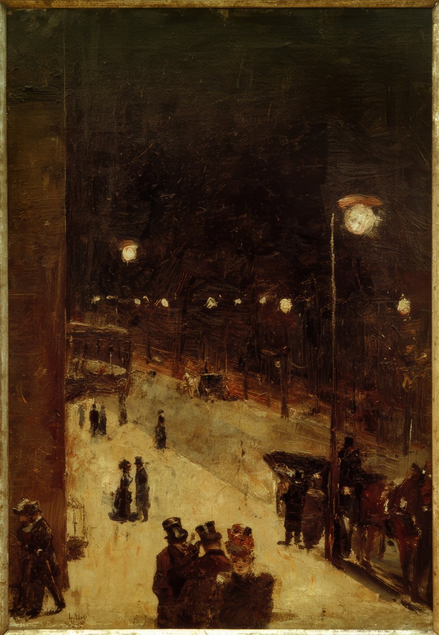 Rue de Berlin la nuit - Lesser Ury