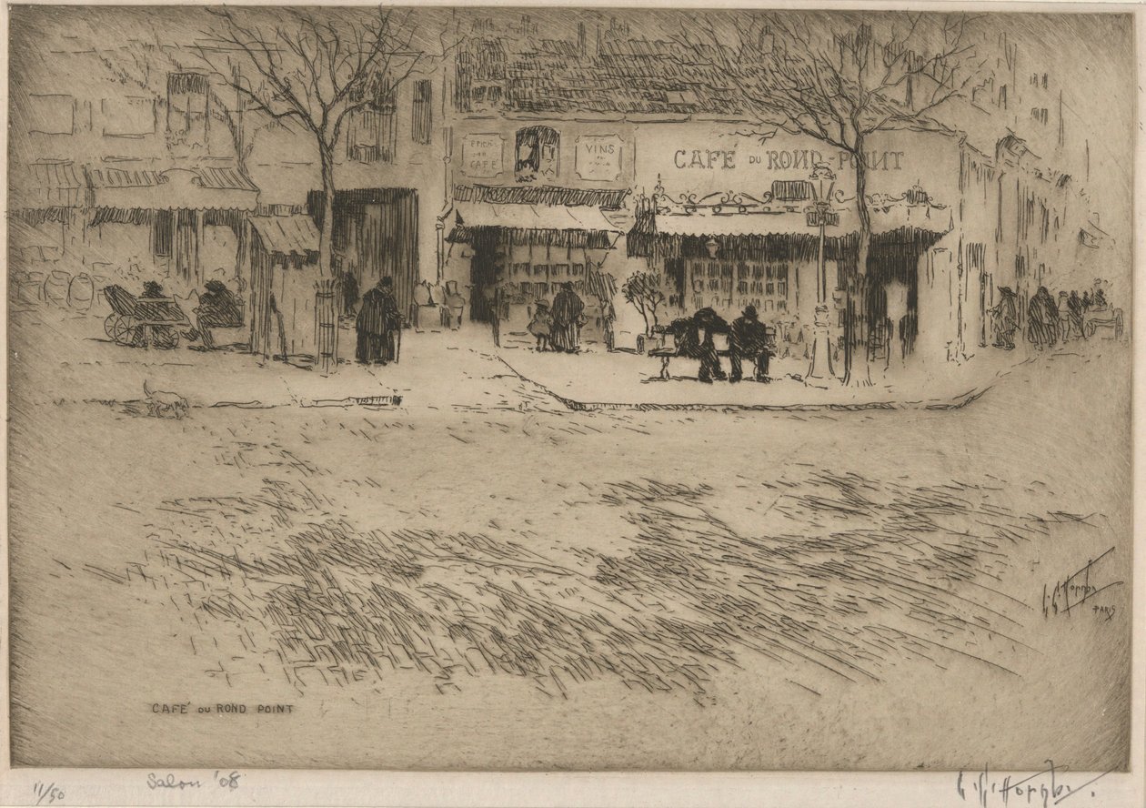 Café du Rond Point - Lester George Hornby