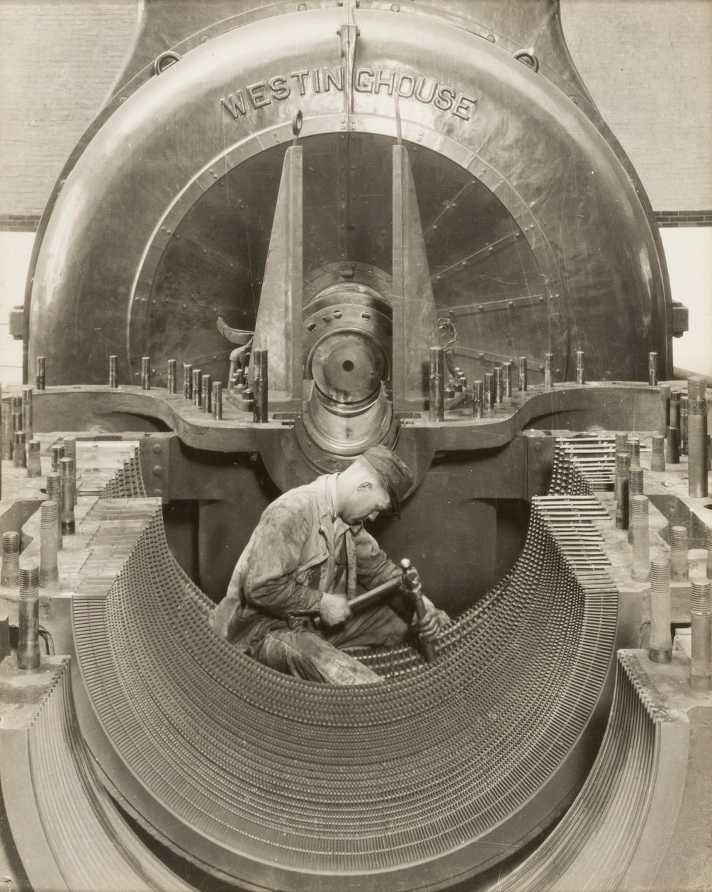 Le cœur de la turbine - Lewis W. Hine