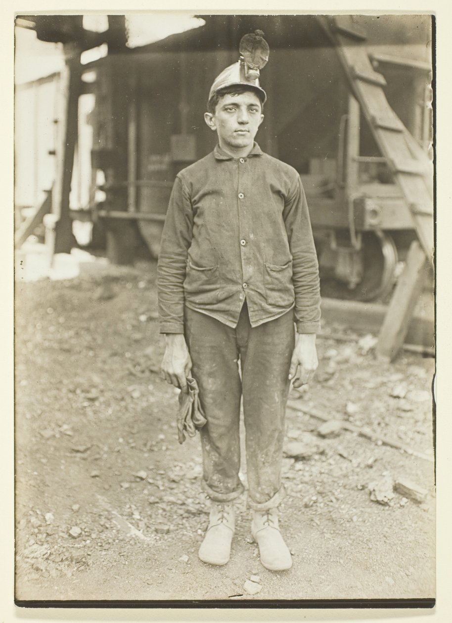 Conducteur dans une mine de charbon en Pennsylvanie - Lewis Wickes Hine