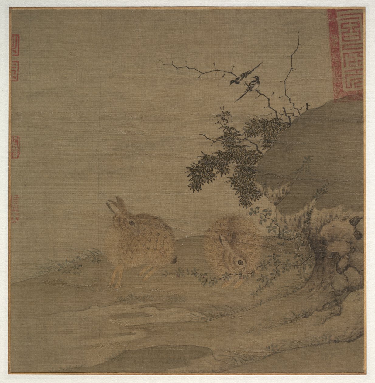Pies et lapins sauvages - Li Yong