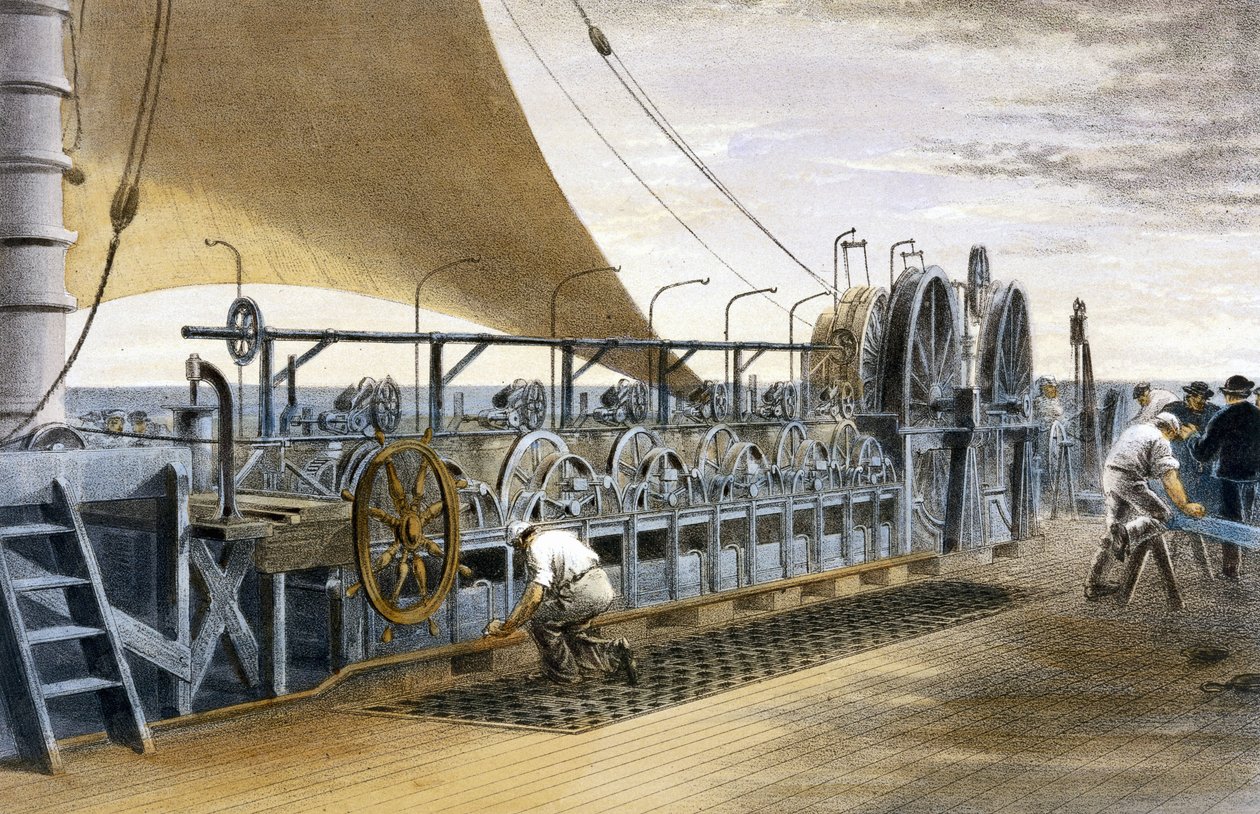 Pose de câbles À bord du 