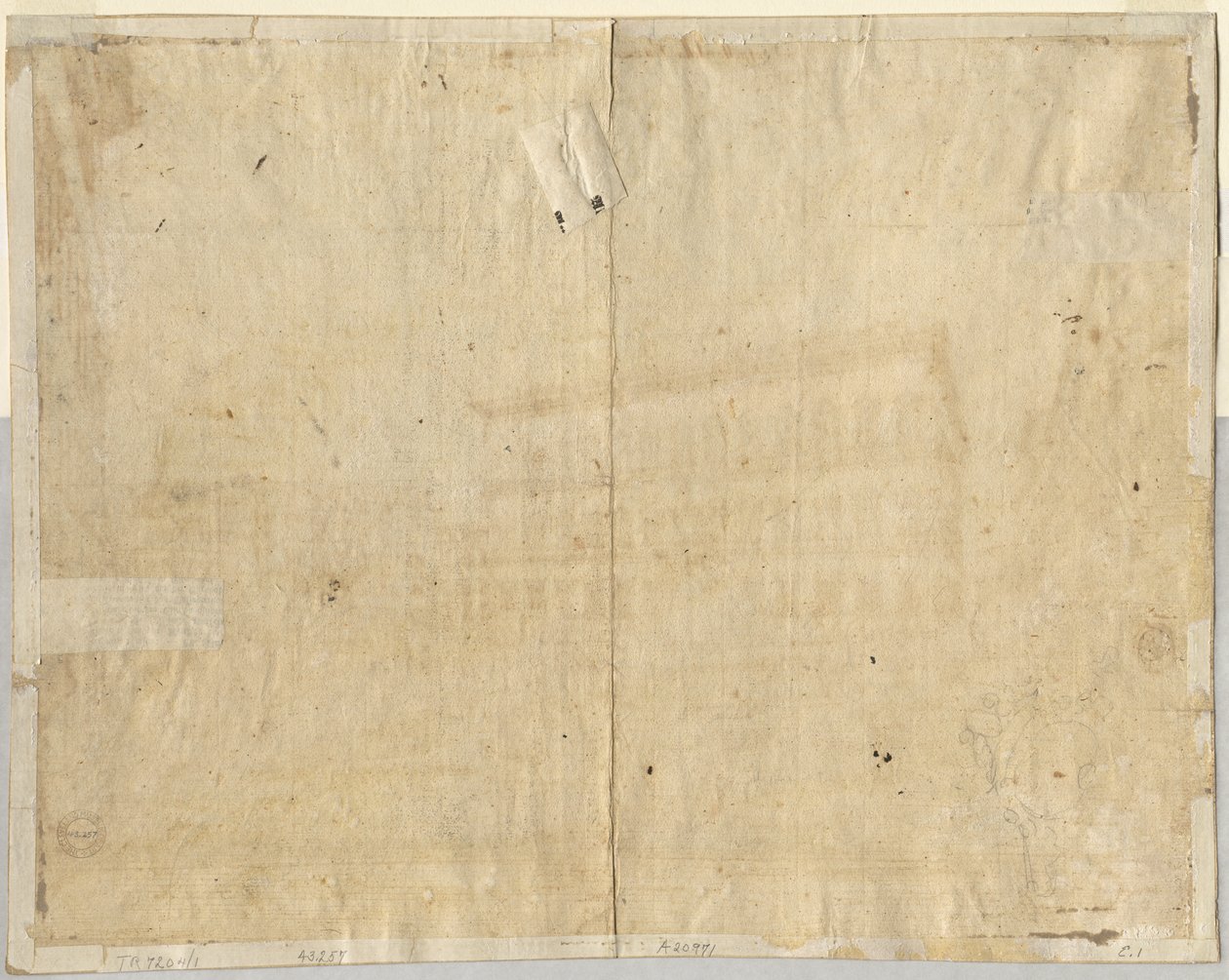 Cartouche (verso) - Lievin Cruyl