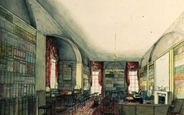 La bibliothèque à Aynhoe - Lili Cartwright