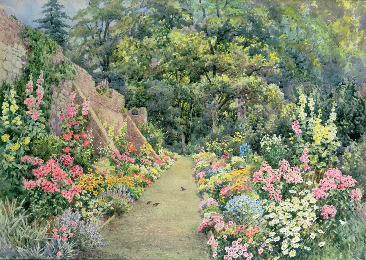 Une bordure herbacée d
