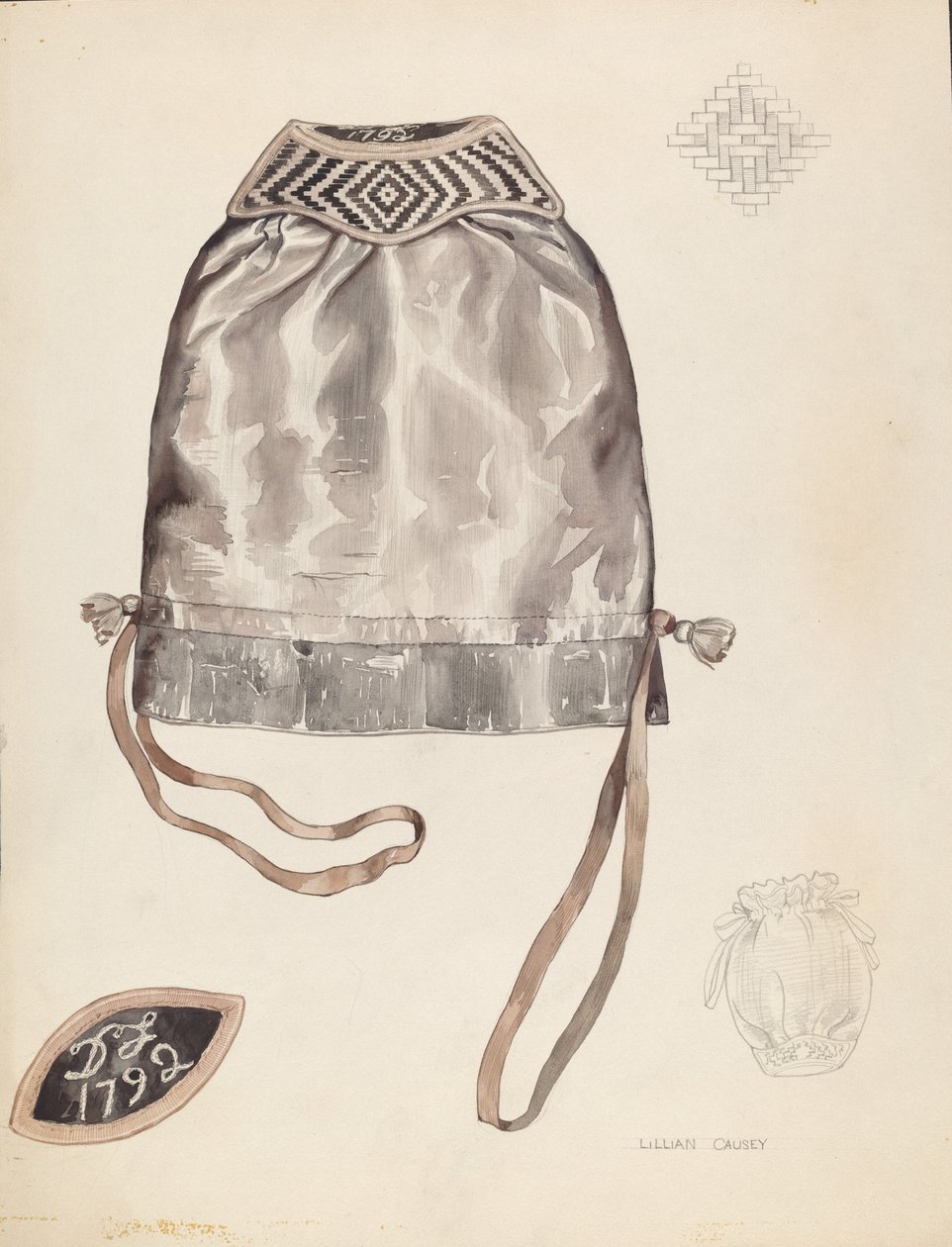 Sac, vers 1937 - Lillian Causey