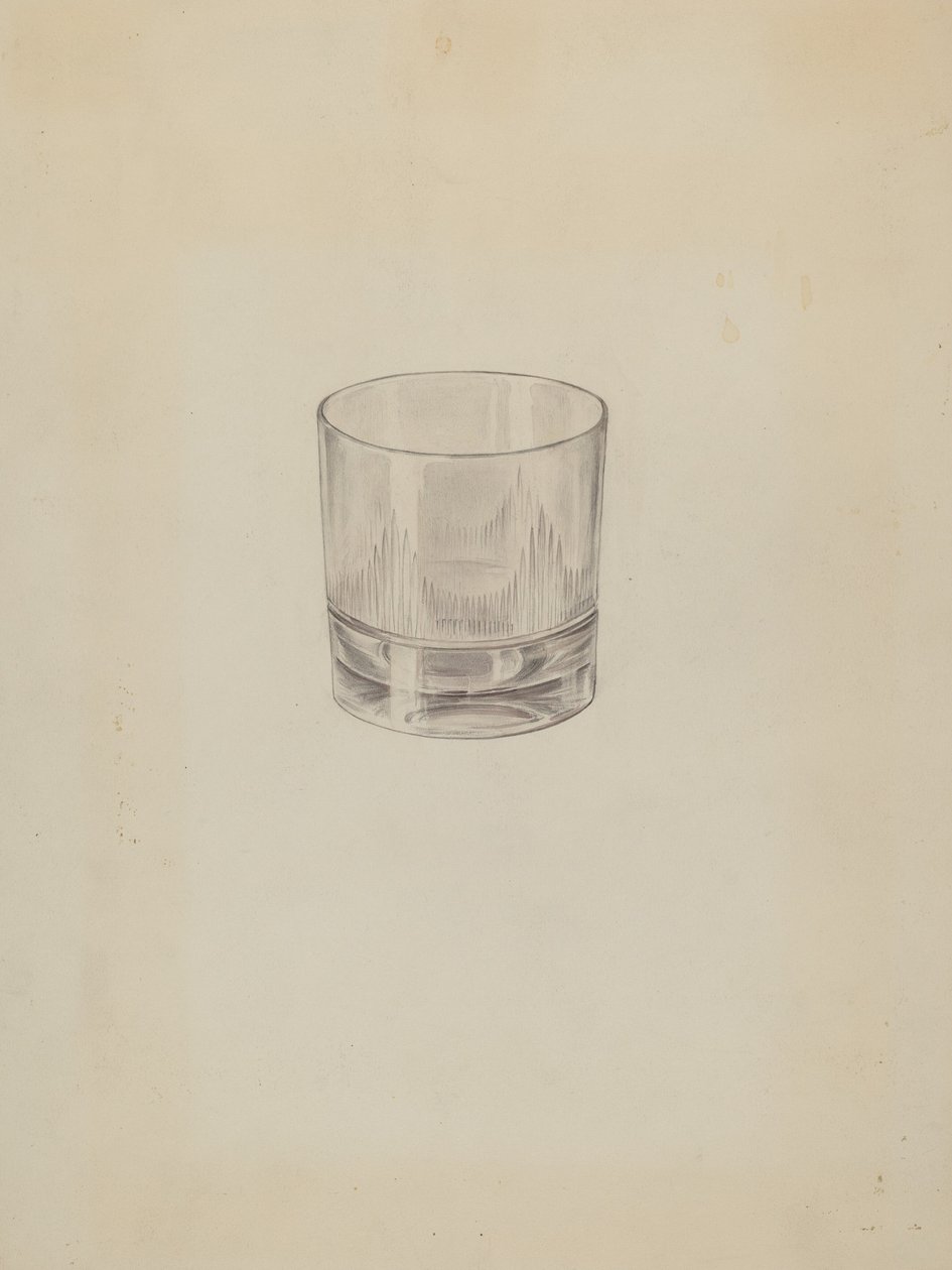 Verre, vers 1937 - Lillian Causey