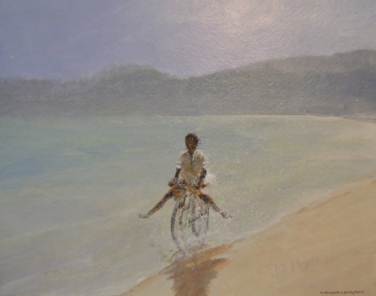 Garçon sur un vélo - Lincoln Seligman