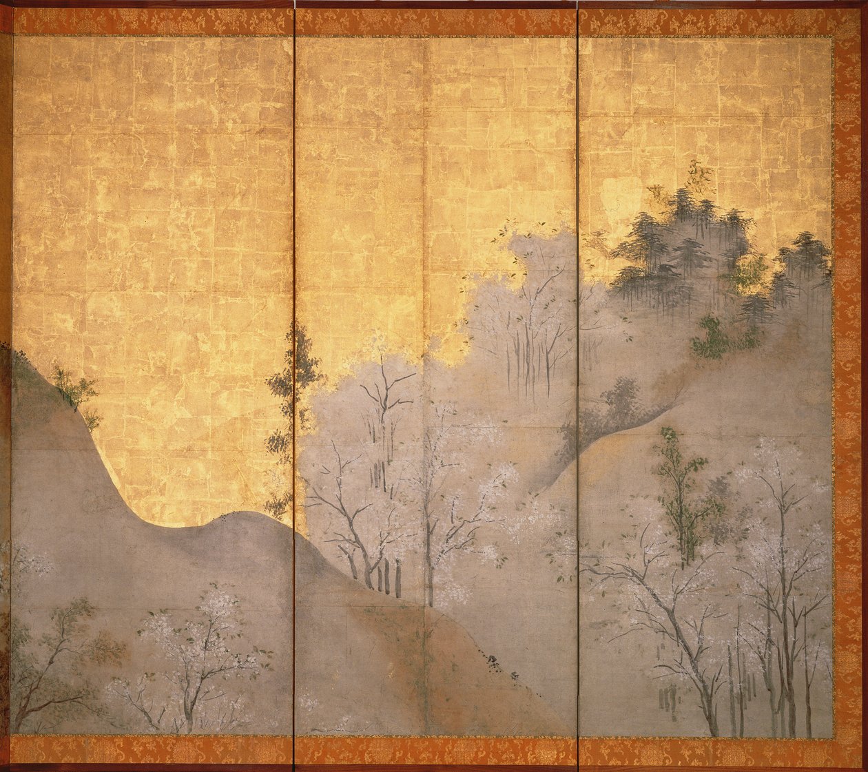Paysage printanier (détail) - Linkoku