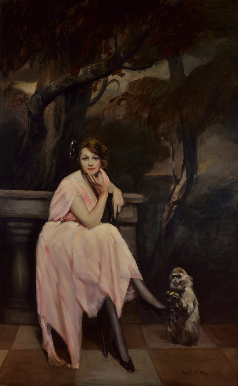 Signorina en rose, 1923 - Lino Selvatico