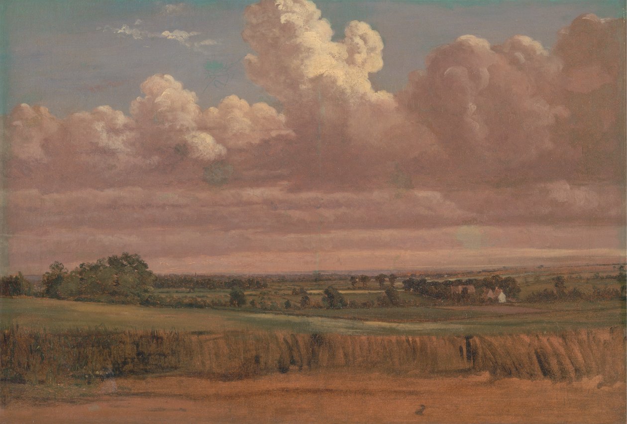 Paysage avec champ de blé - Lionel Constable
