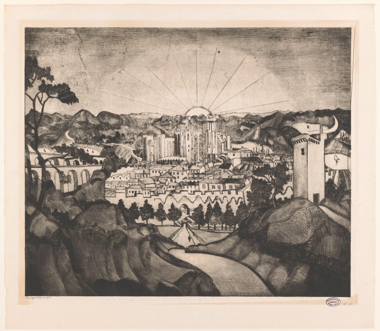 Avignon - Lodewijk Schelfhout (signed by artist)