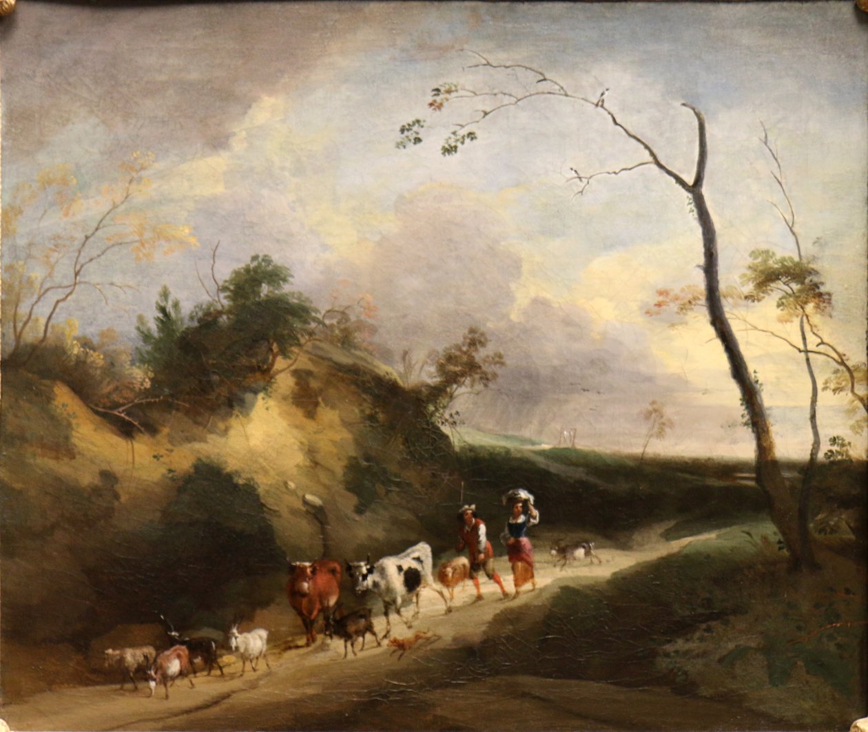 Paysage avec figures et animaux. - Lodewijk de Vadder