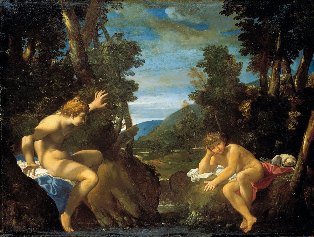 Salmacis et Hermaphrodite - Lodovico Carracci