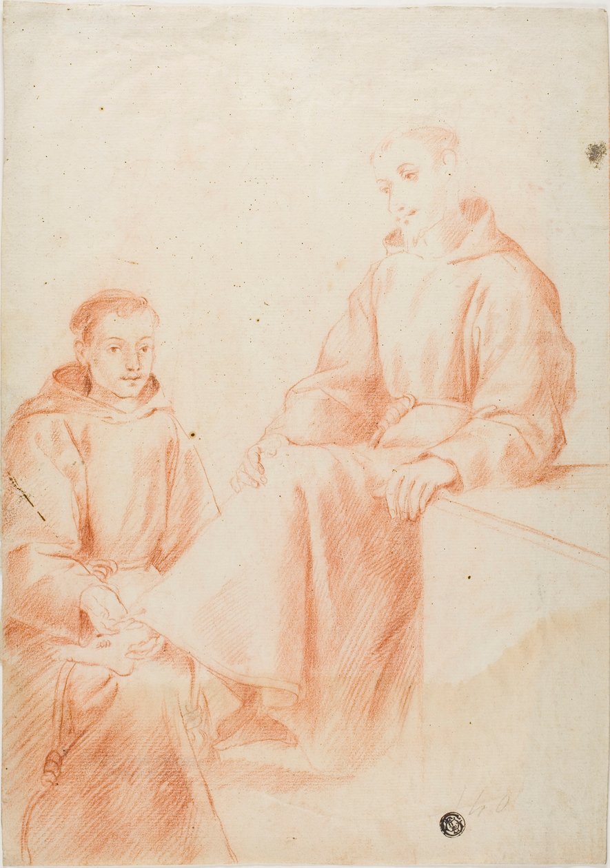 Deux moines - Lodovico Carracci