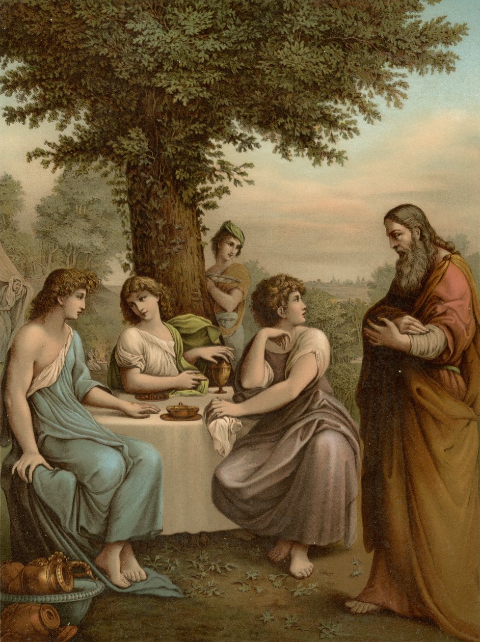 Abraham reçoit les anges - Lodovico after Carracci