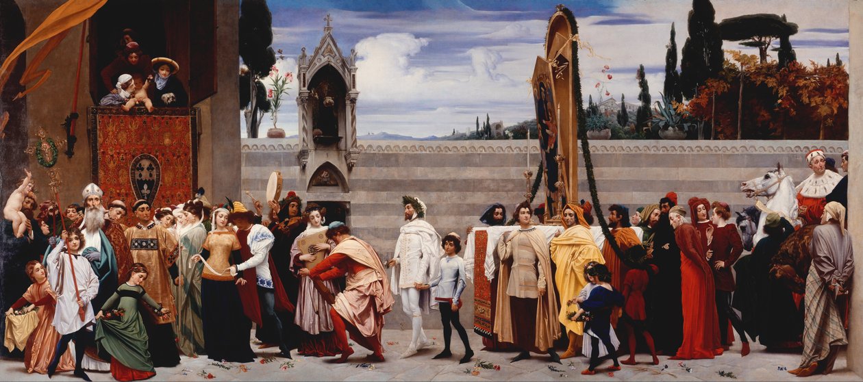 La Madone de Cimabue portée en procession - Frederic Leighton