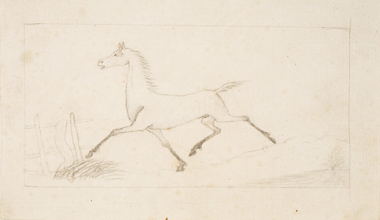 Un cheval au trot - Lorenz Frølich