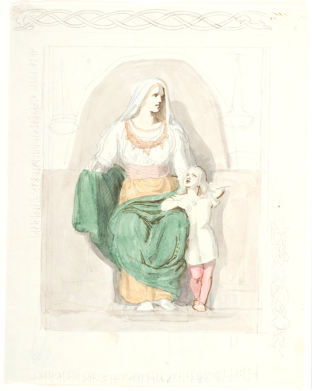 Frigga avec Gersimi - Lorenz Frølich