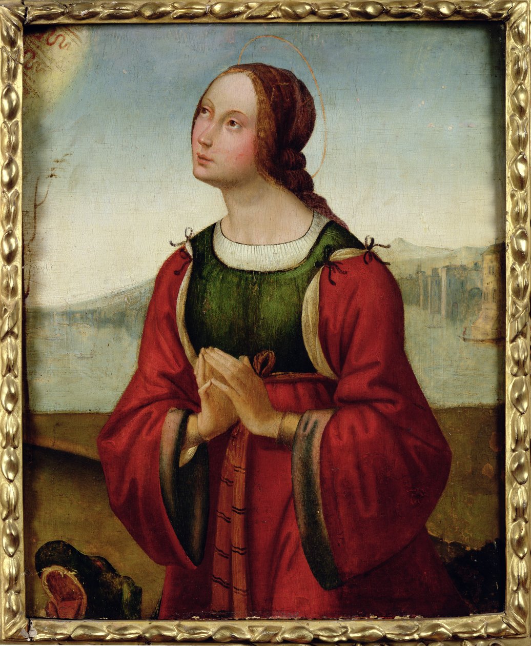 Sainte Marguerite en prière - Lorenzo Costa
