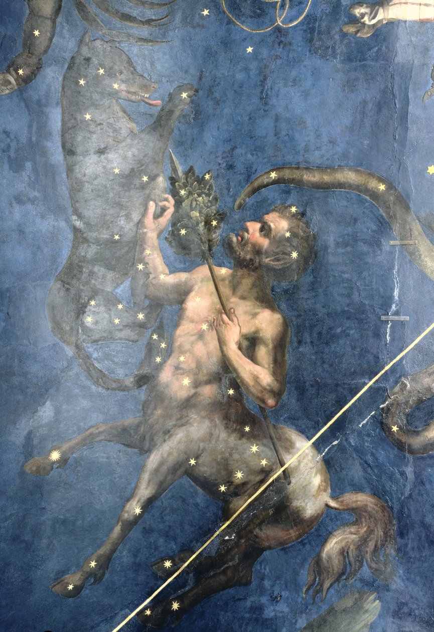 Centaurus, du plafond de la Sala dello Zodiaco, 1579 - Lorenzo Costa
