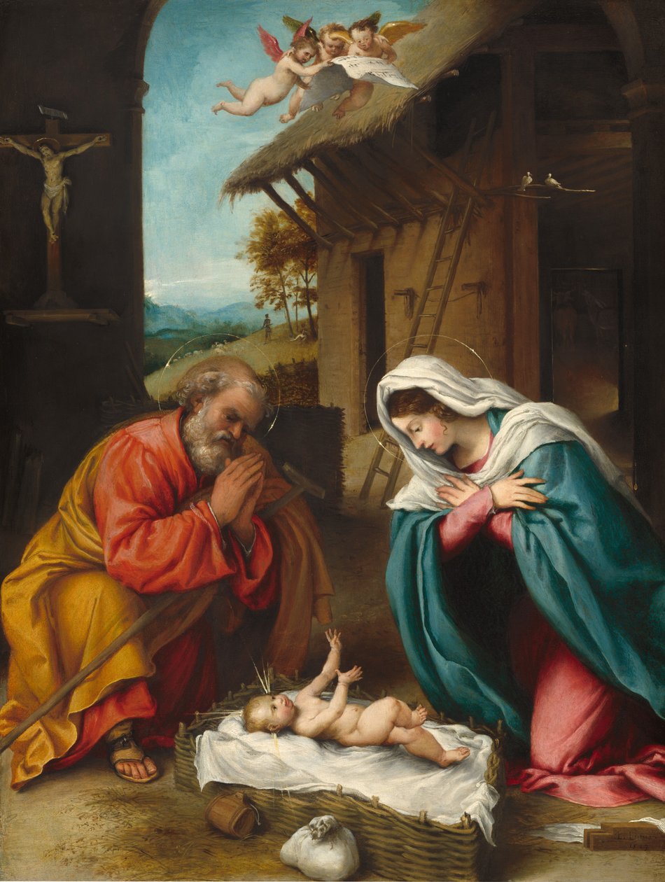 La Nativité, 1523 - Lorenzo Lotto