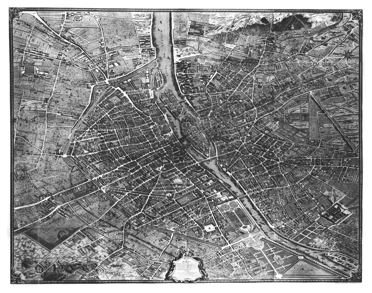 Plan de Paris, connu sous le nom de 