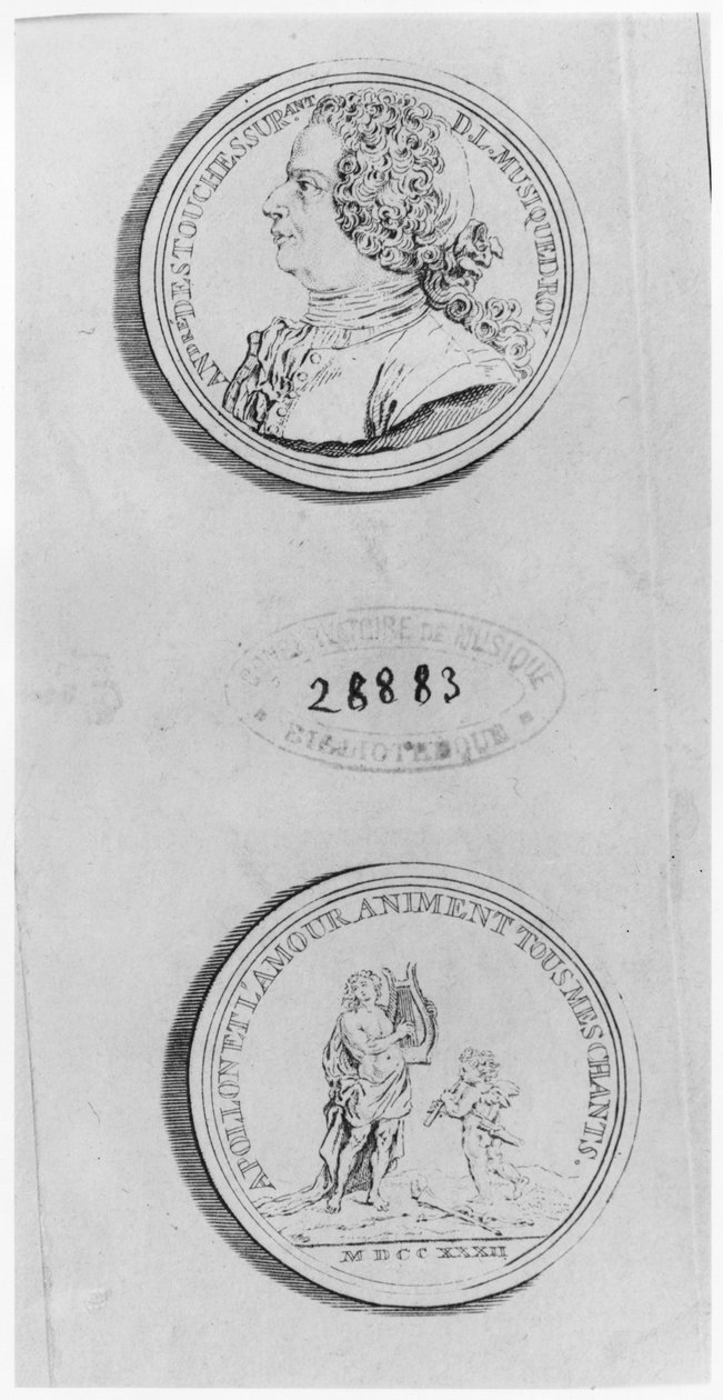 André Cardinal Destouches, gravé d