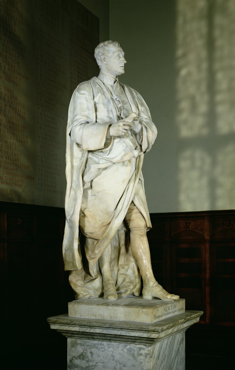 Sir Isaac Newton (1642-1727) (marbre) - Louis Francois Roubillac