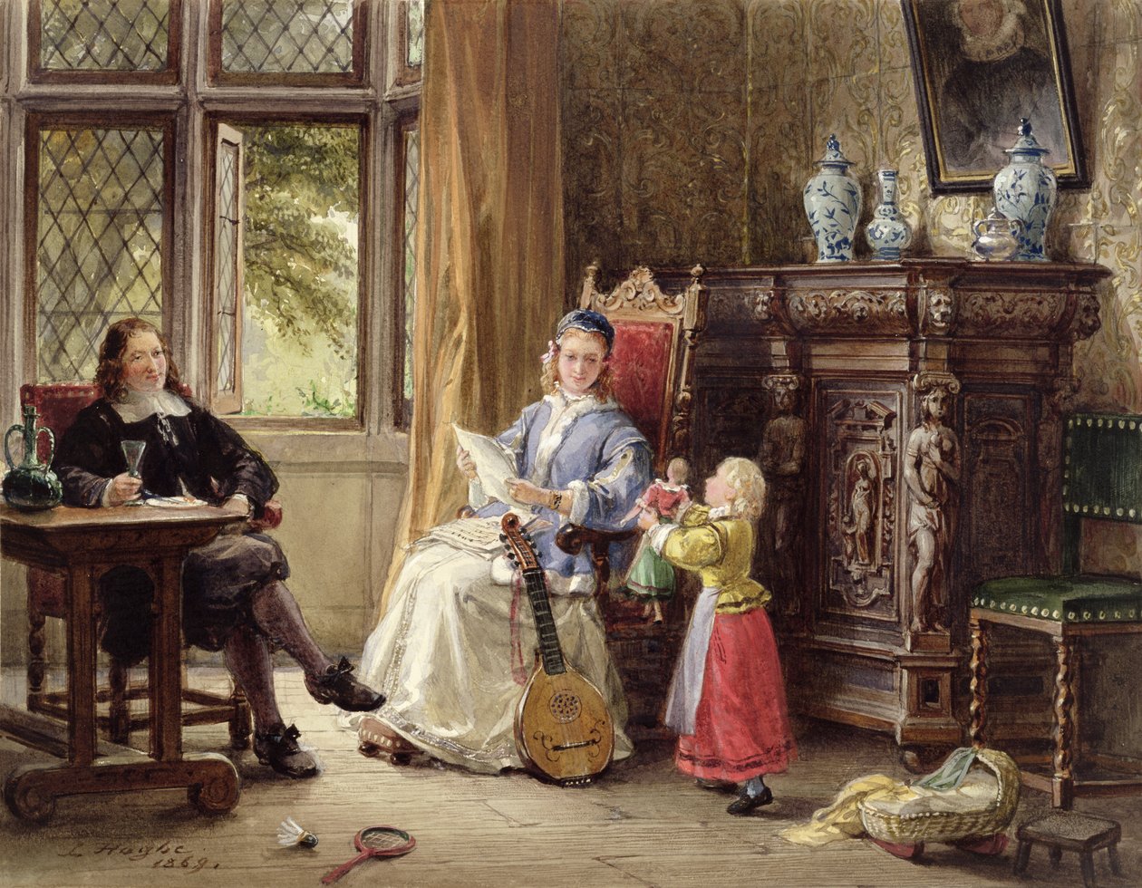 Intérieur élisabéthain - Louis Haghe