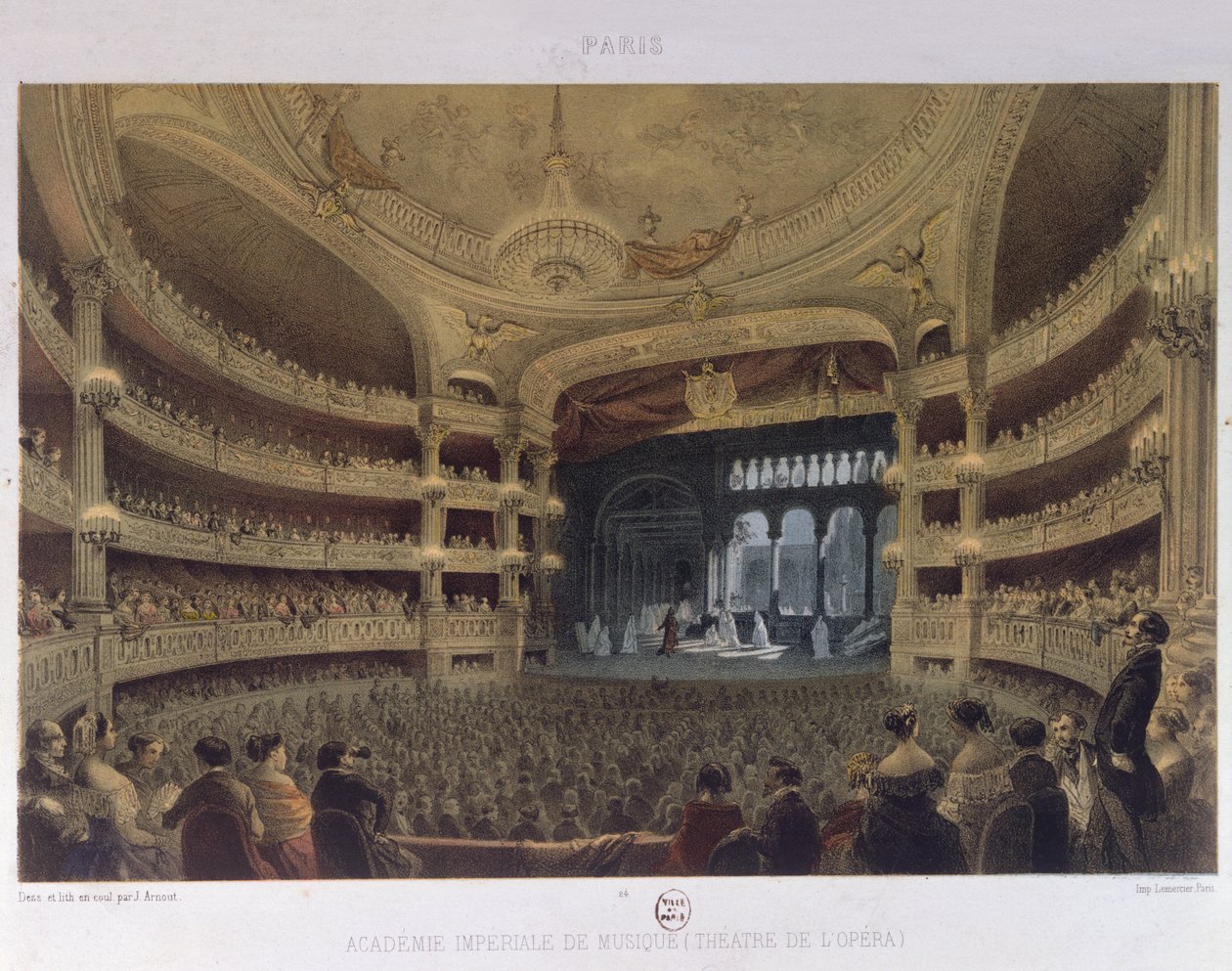 Académie Impériale de Musique, Paris, vers 1855 - Louis Jules Arnout