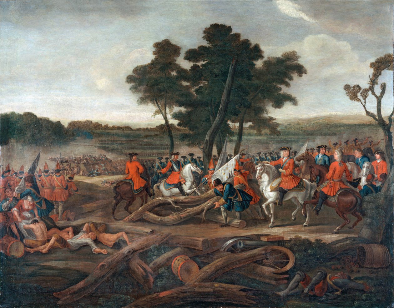 La bataille de Malplaquet, 11 septembre 1709, vers 1713 - Louis Laguerre