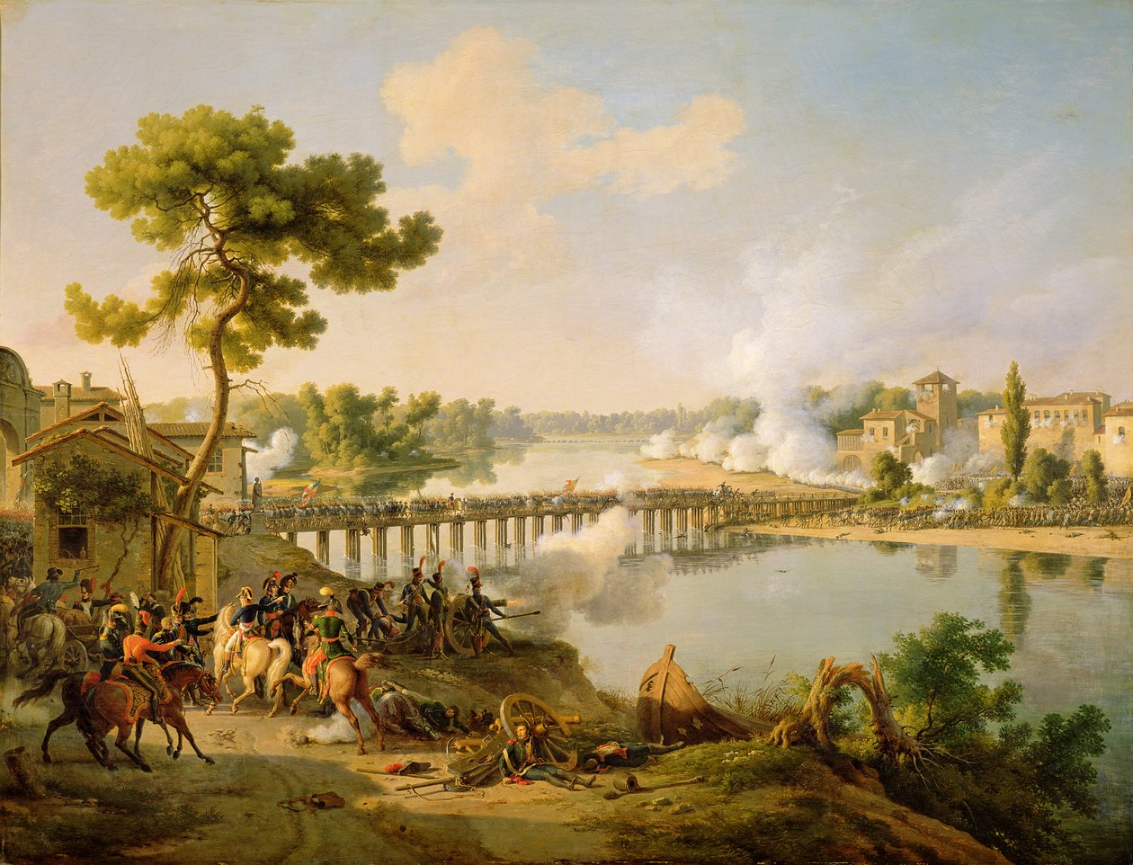 Le général Bonaparte (1769-1821) donnant des ordres à la bataille de Lodi, 10 mai 1796, c.1804 - Louis Lejeune