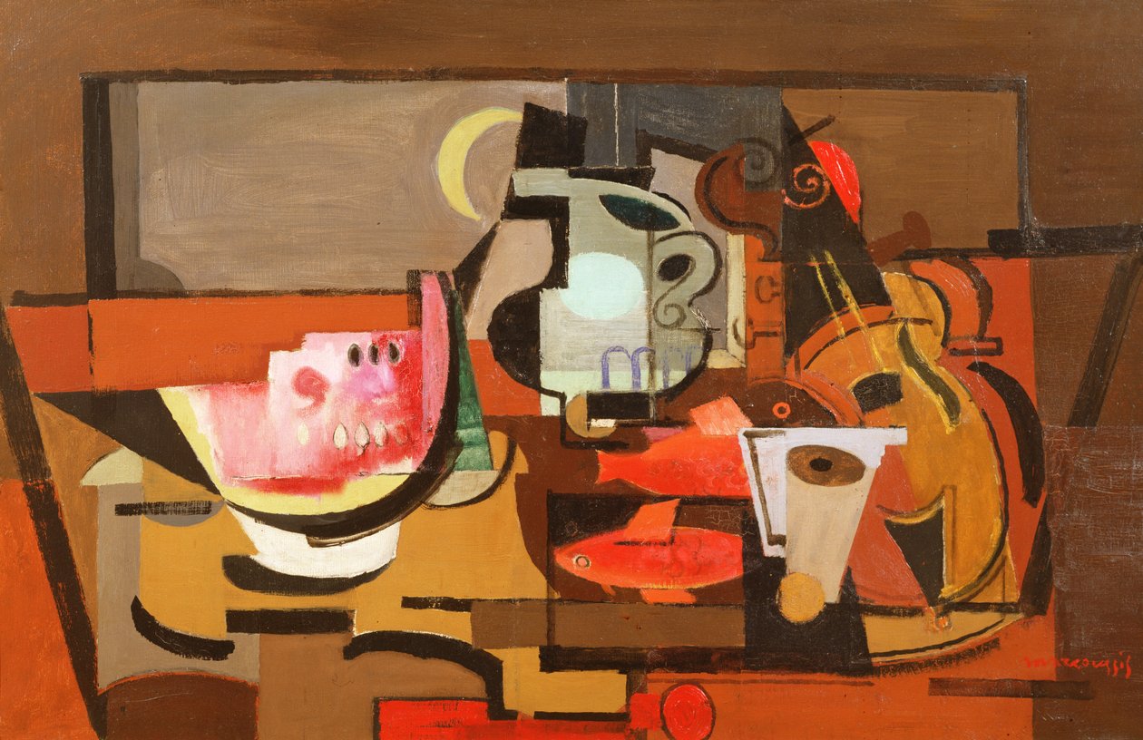 Nature morte avec une tranche de pastèque, c.1929 - Louis Marcoussis