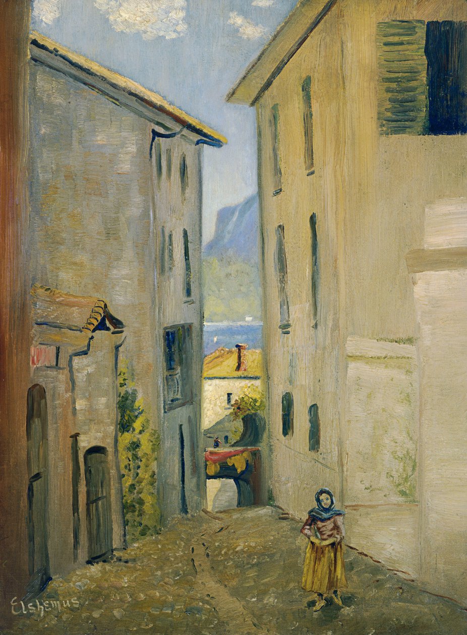 Rue à Lugano - Louis Michel Eilshemius