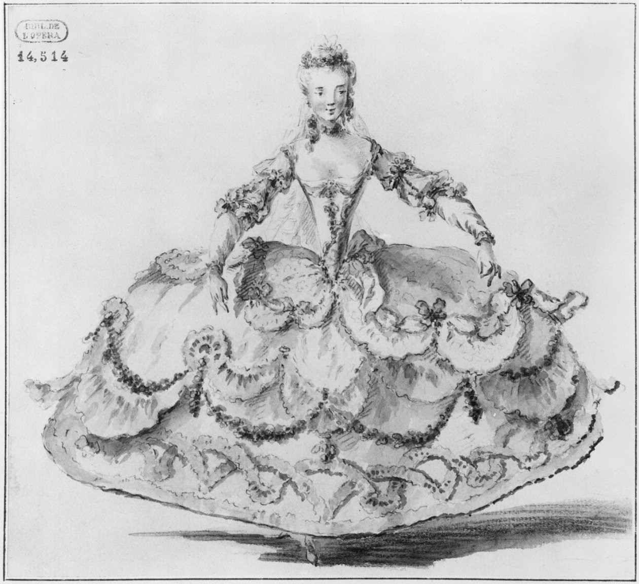 Mademoiselle Marie Salle - Louis Rene Boquet