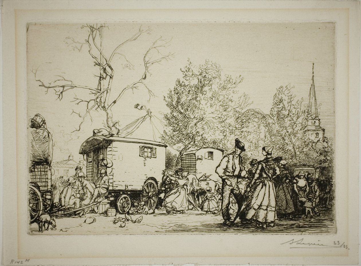 À la foire de Saint-Jean-de-Monts - Louis Auguste Lepère