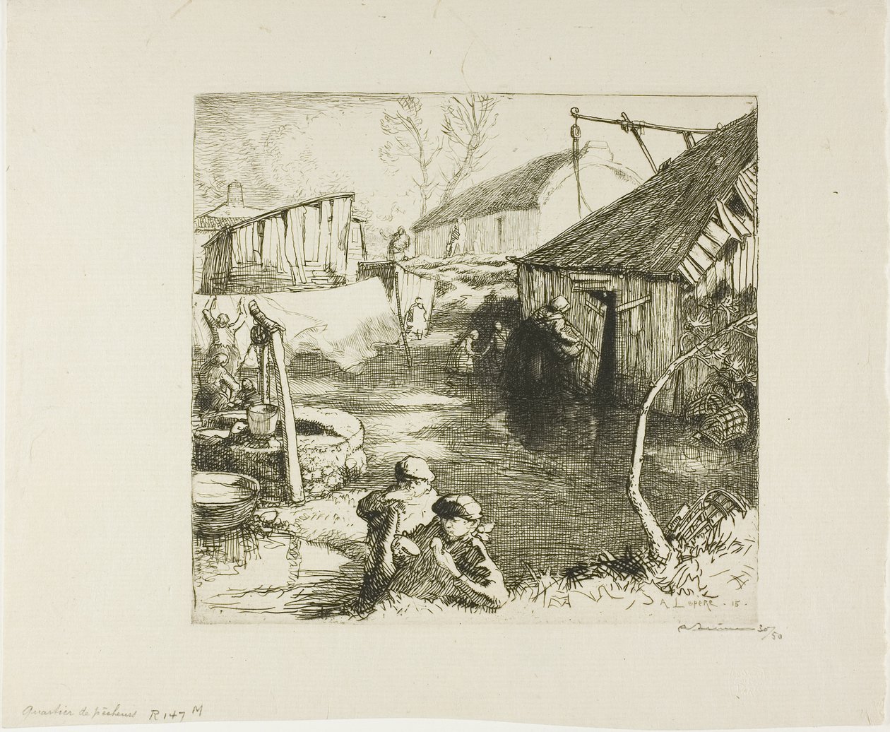 Quartier des pêcheurs - Louis Auguste Lepère