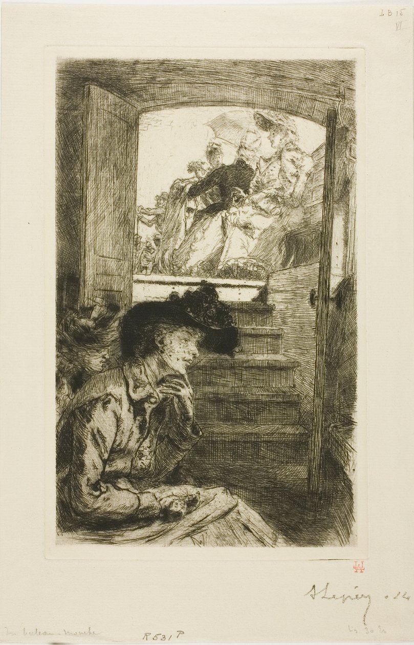 Dans le Bateau-Mouche - Louis Auguste Lepère