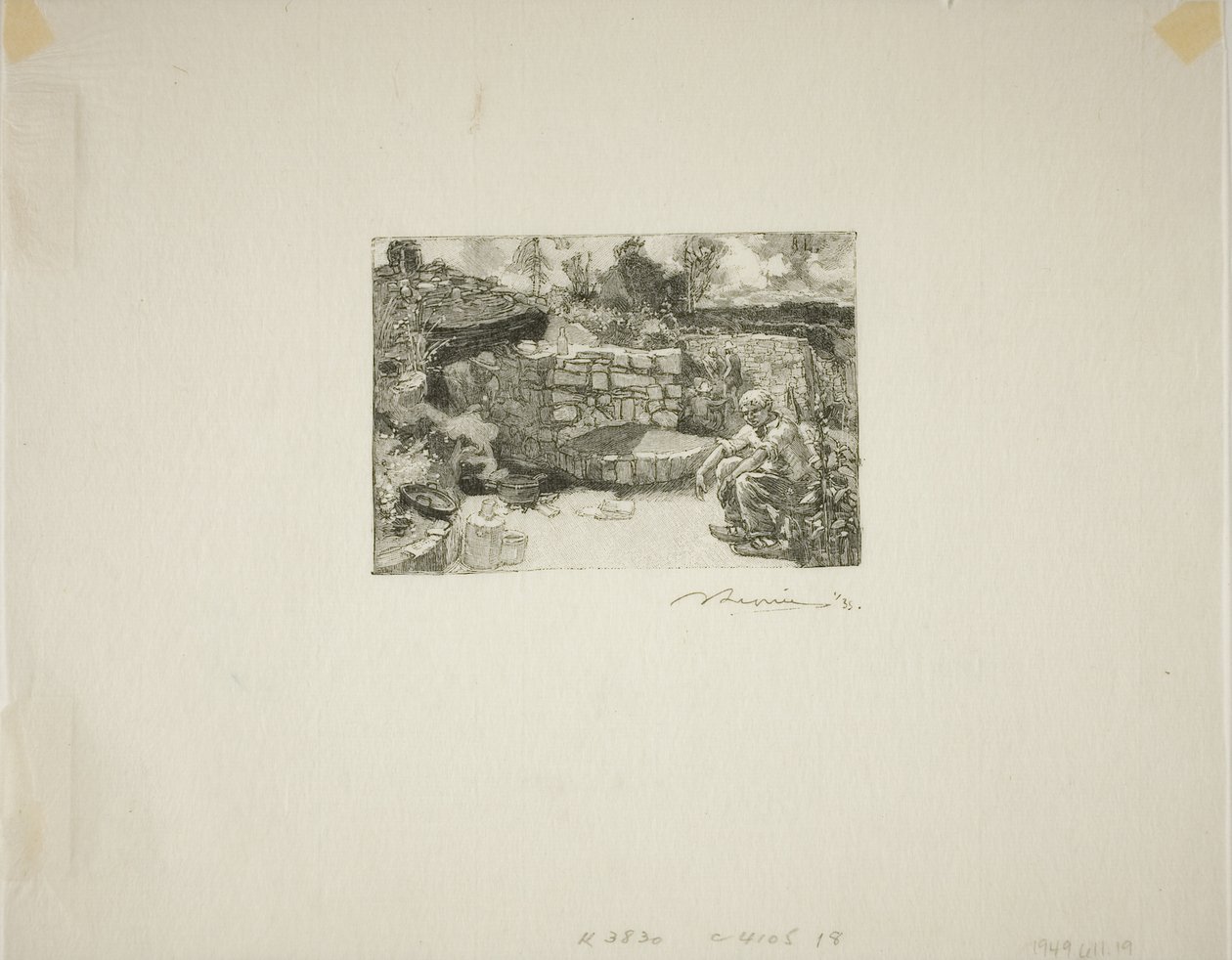 La cabane du carrier - Louis Auguste Lepère