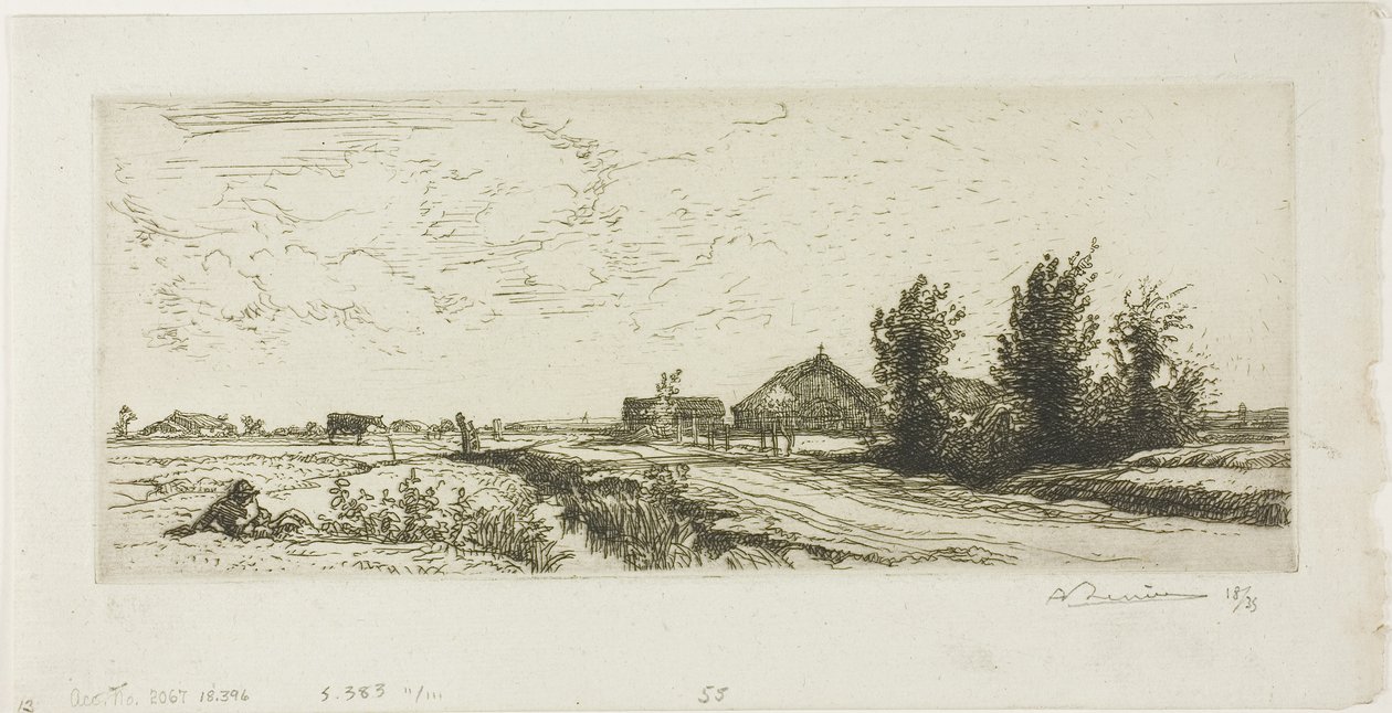 Le petit vacher - Louis Auguste Lepère