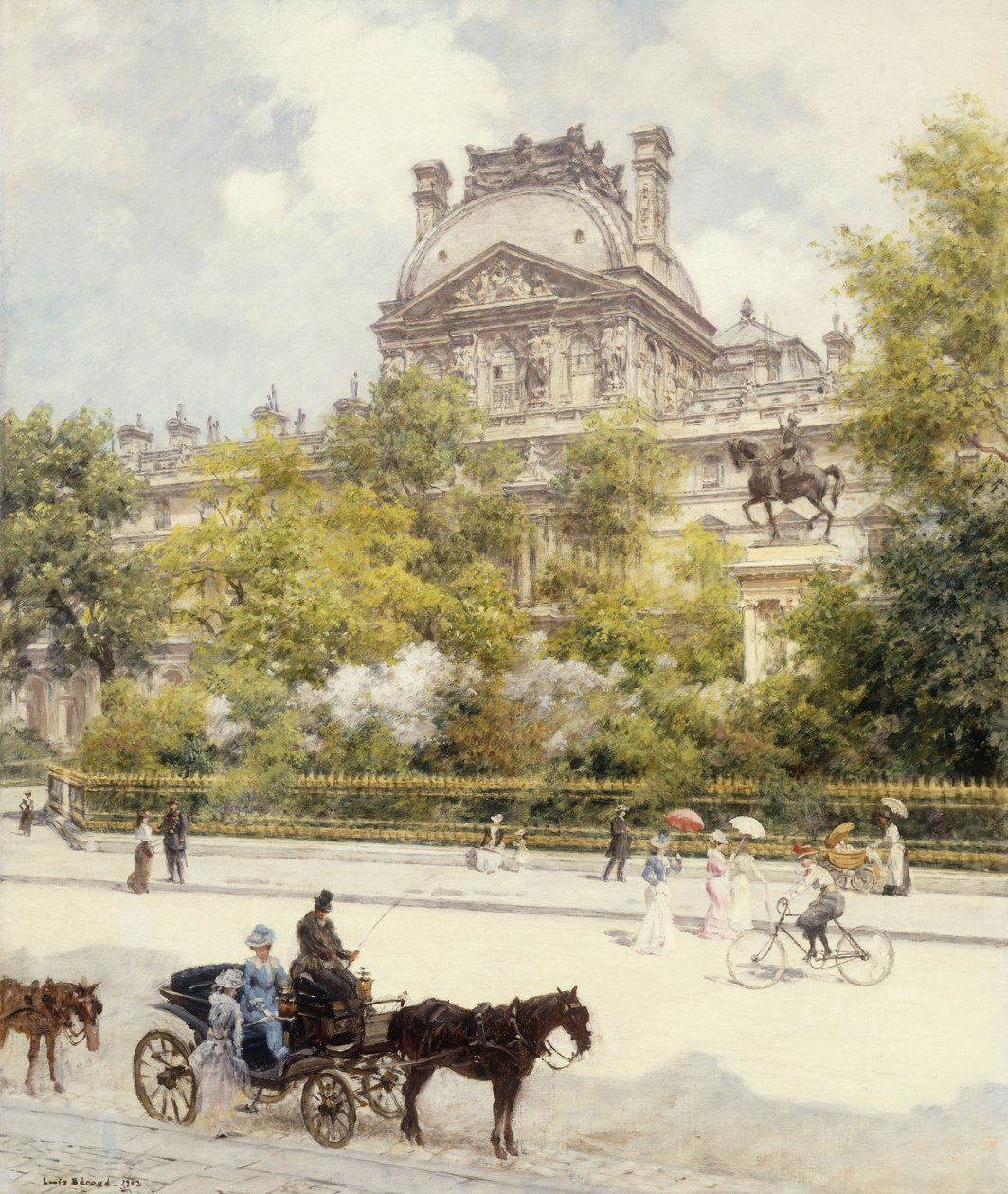 La Place du Louvre - Louis Beraud